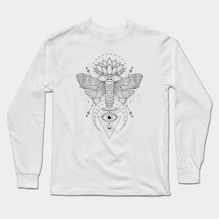 Satin Moth | Lotus Flower Long Sleeve T-Shirt